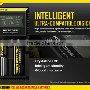 Price Nitecore LCD D2 Charger Lifepo4 NiMh NiCd AA AAA Battery Charger thumbnail-1