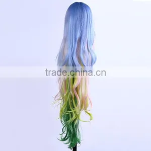 Braid Pull Half Up And Wear With Head Pieces Cosplay Costume Festival Synthetic Wig thumbnail-2
