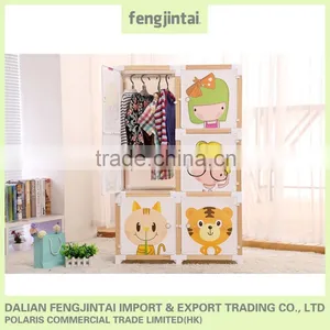 2015 Hot Sales High Quality Wooden Material and Wardrobe Specific Use Fabric Wardrobe Closet thumbnail-4