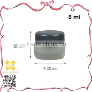 5ml Cute Navy Blue Cap Empty Matte Glass Jar for Skin Care thumbnail-1