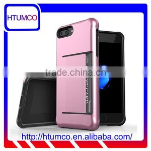 Back Card Mobile Phone Case Double Layer PC Case for Apple IPhone 7 Plus(5.5") thumbnail-1
