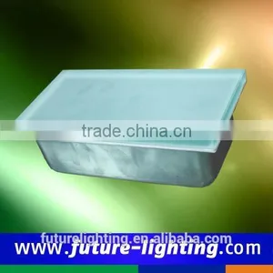 Great Price 3 Years Warranty CE Approval 200x100mm IP67 Outdoor Use Led Glass Brick Led Lighted Floor Tiles thumbnail-1