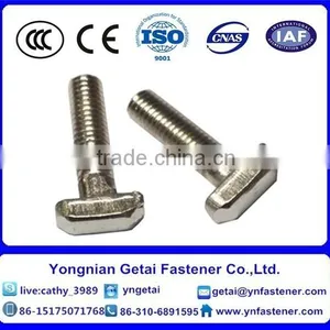 T-head Bolts With Square Neck Bolts , Hot Dip Galvanized (H.D.G) /Galvanized With Black /yellow Zinc Plated/blue White thumbnail-6