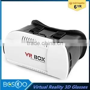 2016 Hot Sell VR BOX Version VR Virtual Reality 3D Glasses + Bluetooth Wireless Remote Control Gamepad for Smart Phone thumbnail-1