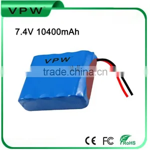 Competitive Price High Efficiency 7.4V 10400mAh 18650 Li-ion LED Panel Battery thumbnail-1