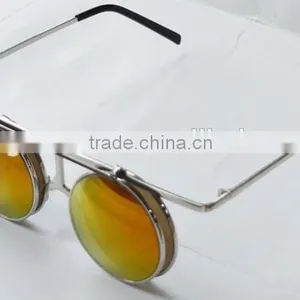 Fashion Metal Flip up Diffraction Glasses With Fireworks Lens thumbnail-3