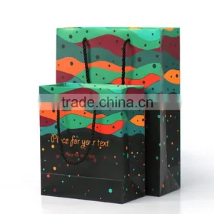 Christmas Gift Bag UV Coating Shopping Bags Cheap Paper Jewelry Handbag thumbnail-1