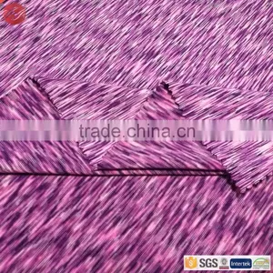 Polyetser Spandex Knit Fabric Space Dyed Single Jersey Sports Fabric thumbnail-3