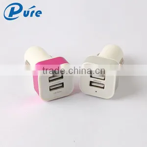 Factory Supplier Customized Portable 2 Usb 5v 2.1 Micro Car Charger Smart Phone Car Charger Car Usb Charger thumbnail-1