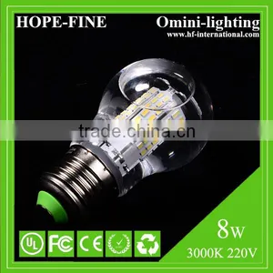 2015 Hot Selling Liquid Cooled LED Bulb Warm White 8W E27 E14 110 / 240V European Market thumbnail-2
