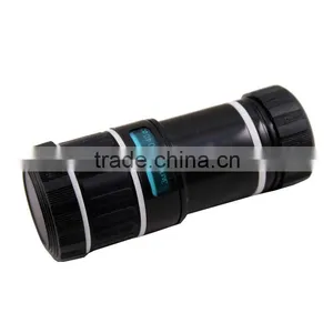 Plastic 12X Zoom Mobile Camera Lens Telescope W/ Back Case And Tripod For IPhone5C thumbnail-1