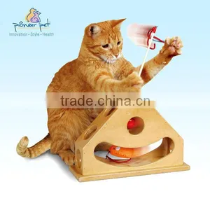 Tick Tock Teaser/ Wooden Cat Toys/ Pet Furniture thumbnail-1