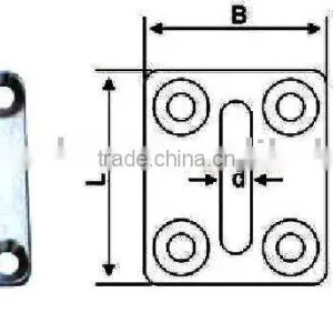 Stainless Steel Souare Eye Plate (Marine Hardware) thumbnail-1