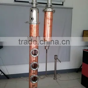 Alcohol Spirits Processing Types and New Condition Home Copper Alcohol Distiller Column thumbnail-2