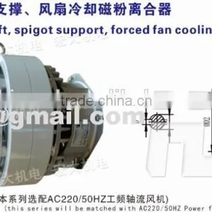 ZKB Single-output Shaft Spigot Support Forced Fan Cooling Magnetic Powder Brake thumbnail-4