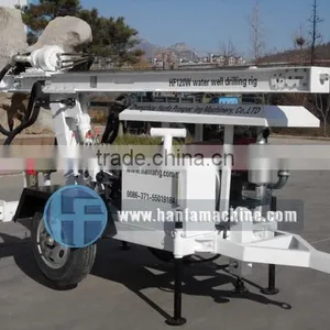 HF120W Hydraulic Drilling Rig, it Can Drill 120m Depth thumbnail-1