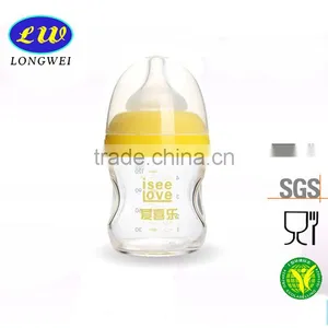 Eco-friendly BPA Transparent Glass Bottle for Baby Feeding thumbnail-2