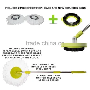 Vivinature Stainless Steel Deluxe Rolling Spin Mop thumbnail-4