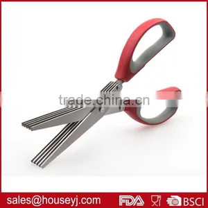 5 Layer Blades Kitchen Herb Scissors With Soft Grip Handle Stainless Steel Kitchen Scissors thumbnail-2