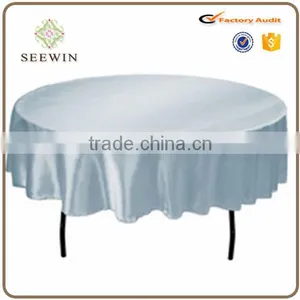 Wedding Trendy Satin Washable Round Table Cloth thumbnail-1