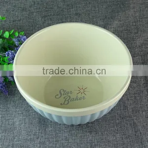 Bulk Stock Cheap Pink&Blue Deep Ceramic Baking Pan Bakeware Wholesale thumbnail-3