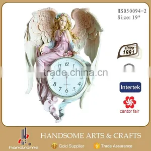16'' Resin Craft Religious Items Home Decor Wall Clock Hanging thumbnail-2