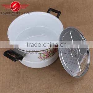 5pcs New Enamel Lid Enamel Steam Pot/coated Cast Iron Cookware Wholesale thumbnail-5