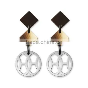 Bulk Horn Earrings, Water Buffalo Jewelry Set, Handmade in Vietnam thumbnail-1