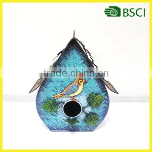 YS14230 Metal Craft Bird House for Garden Decoration thumbnail-1