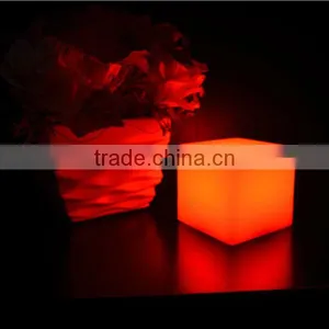 New Style School Kitchen Bar Led Cube Stool thumbnail-1