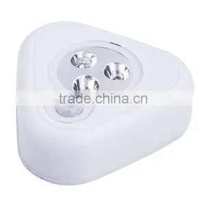 3 Led Outdoor/Indoor Mini Pir Motion Sensor Led Light thumbnail-1