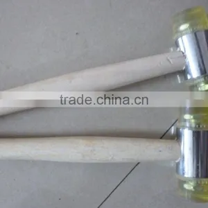 Soft Face PU Hammer With Wooden Handle thumbnail-3