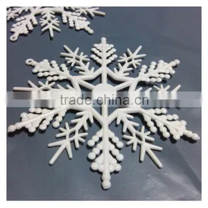 Christmas Tree Snowflake White Ornaments Hanging Decoration 10cm Festival thumbnail-1