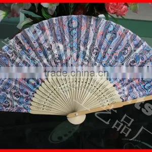 Promotioning Bamboo Folding Cloth Fan thumbnail-2