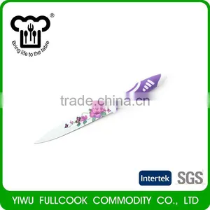 Top Fashion Custom Design Flower Pttern Non-stick Kitchen Knife Set thumbnail-4