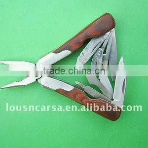 Stainless Steel Wood Handle Handle Muilti-functional Pliers thumbnail-1