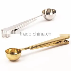 304 Stainless Steel Food Grade Measured Coffee Spoon With Clip thumbnail-4