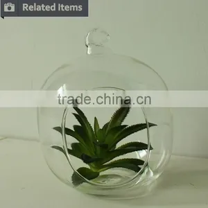 Hanging Succulents Mini Plants Artificial Glass Potted Plants thumbnail-6