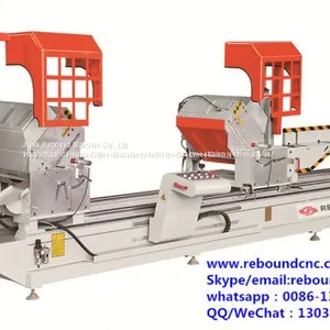 CNC Double Head Mitre Cutting Saw Machine,CNC Automatic Aluminum Profile Cutting Machine, Aluminum Door Window Machine thumbnail-2
