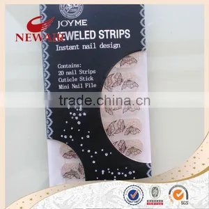 2014 Wholesale Fashion 3D Nail Art Stickers & Decals for Jewel Colourful Fake Nails thumbnail-1