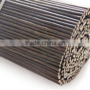 Dark Brown Rolled Willow Screen thumbnail-2