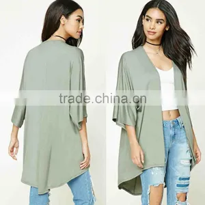 OEM Women Fashion Plus Size Open-Front Cardigan Sweatshirts Wholesale Custom Manufacturer Plus Size Saree Blouses Tops thumbnail-1