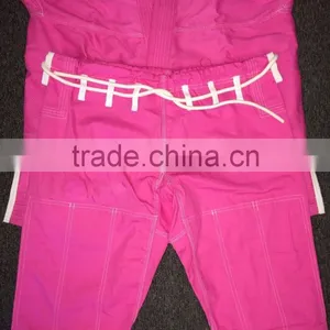 Pink Brazilian Jiu Jitsu Uniform / Pink BJJ Gi's Kimono / BJJ Gi Kimono Pink thumbnail-3
