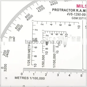 6inch Military Protractor KMP-1 Military Protractor,half Moon Military Protractor thumbnail-2