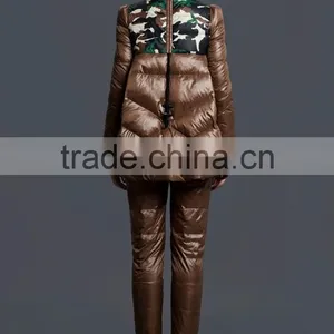 European Style Women Camo Down Filled Winter Keep Warm Pants thumbnail-3