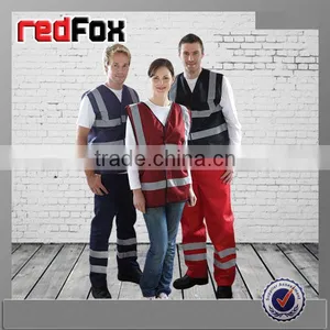 High Visibility 3M Reflective Waistcoat Custom Logo Printed thumbnail-6