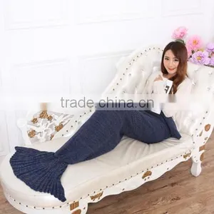 Bulk Wholesale Adult Knitted Mermaid Tail Blanket TV Wearable thumbnail-3