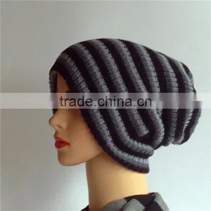 Colourful Jacquard Women and Lady Popular Knitted Winter Beanie Hat Factory thumbnail-2