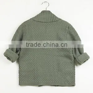 Spring Warm Knitting Sweater For Little Boys Children Thick Knitted Kimono With Button Front thumbnail-6