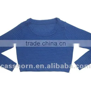 Mohair Women Long Sleeves Pullover Sweater thumbnail-1